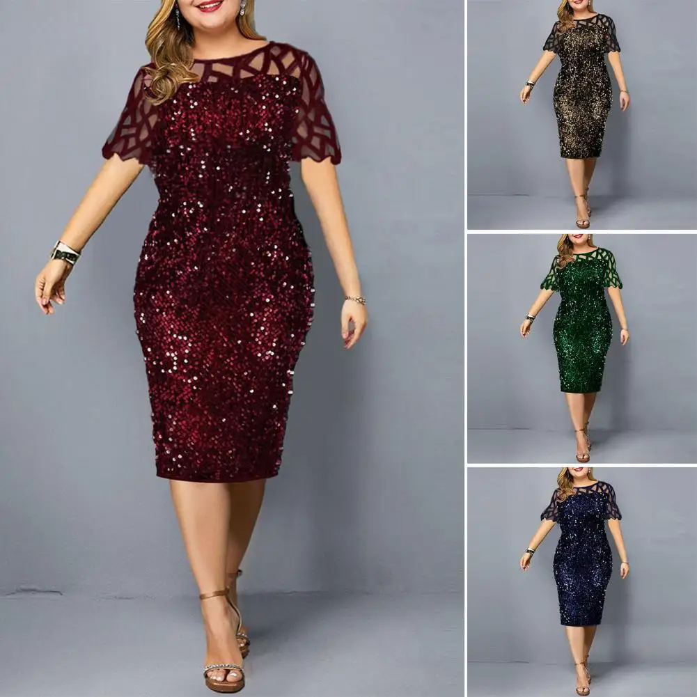 Formal Dresses Sequined Net Yarn Summer Mesh Hip Wrap Bodycon Dress Women's Lace Wedding Party Evening Dresses Summer Sundress
Formal Dresses Sequined Net Yarn Summer Mesh Hip Wrap Bodycon Dress Women's Lace Wedding Party Evening Dresses Summer Sundress