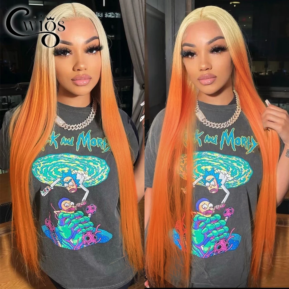 Long Straight Orange Ombre Color Transparent 13X4 Lace Front Synthetic Wigs For Black Women Drag Queen Party Preplucked Blonde
Long Straight Orange Ombre Color Transparent 13X4 Lace Front Synthetic Wigs For Black Women Drag Queen Party Preplucked Blonde