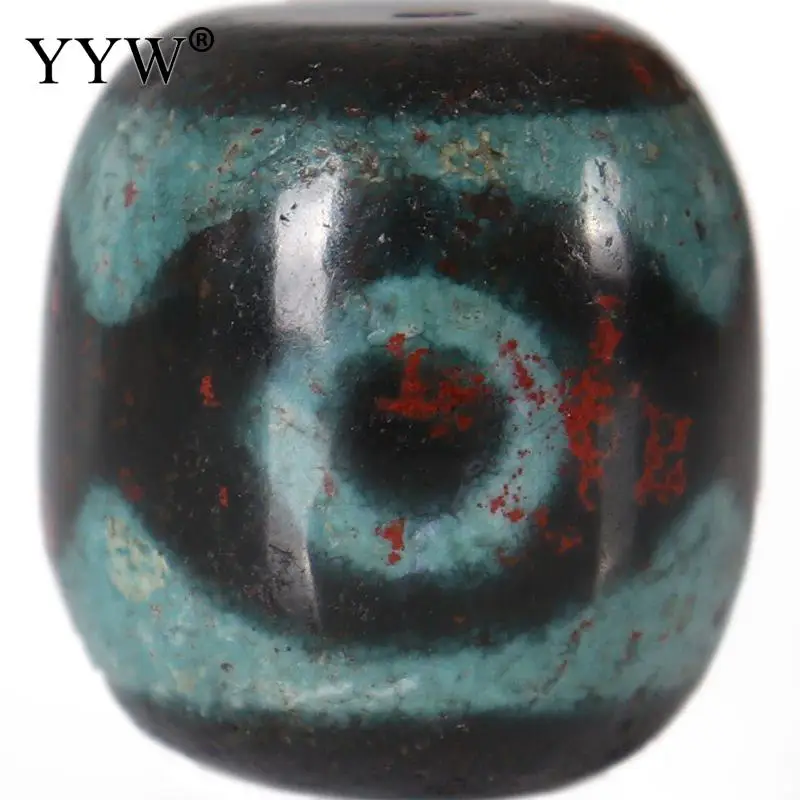 

Бусины Из Натурального тибетского агата и оникса Dzi, разноцветное ведро, смешанные цвета, 14x15 мм, три глаза, для изготовления ювелирных изделий, для самостоятельного изготовления ожерелий, браслетов