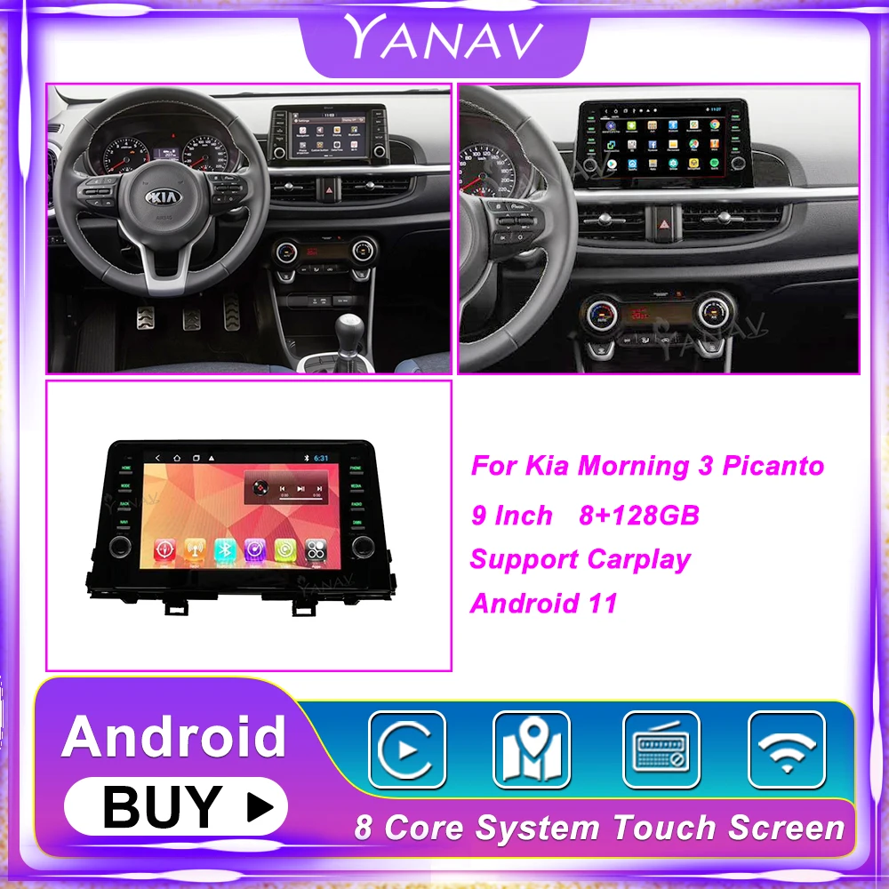 Автомобильный мультимедийный плеер на Android 11 для KIA PICANTO MORNING 3, 2017, 2018, автомобильное радио, GPS-навигация, DVD, IPS, стерео, Wi-Fi, Android
Автомобильный мультимедийный плеер на Android 11 для KIA PICANTO MORNING 3, 2017, 2018, автомобильное радио, GPS-навигация, DVD, IPS, стерео, Wi-Fi, Android