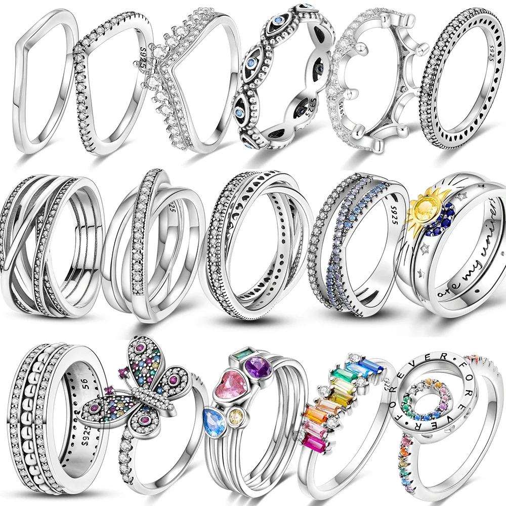 MULA 925 Sterling Silver Rings Infinite Flower Sparking Princess Wishbone Heart Popular Fashion Vintage Ring For Women Wedding
MULA 925 Sterling Silver Rings Infinite Flower Sparking Princess Wishbone Heart Popular Fashion Vintage Ring For Women Wedding
