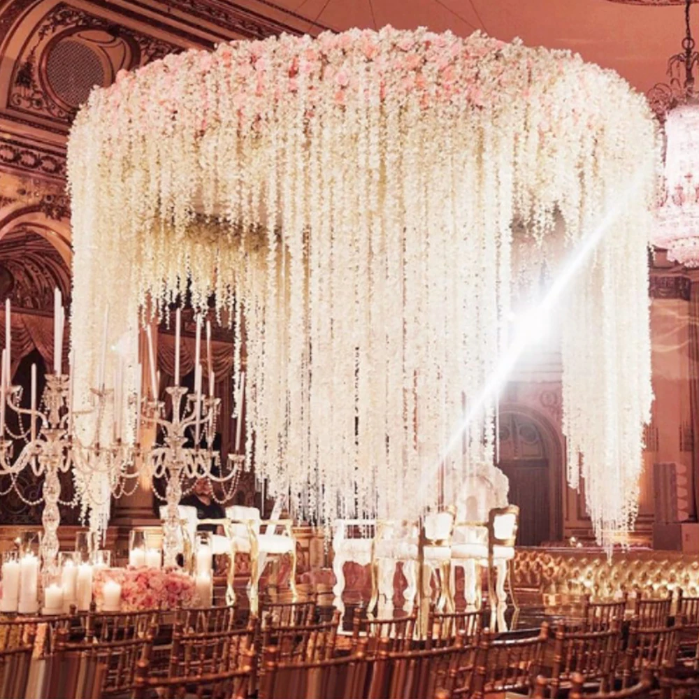 20PCs Wisteria Artificial Flowers Hanging Garland Vine Rattan Fake Flower String Silk Flowers for Home Garden Wedding Decoration
20PCs Wisteria Artificial Flowers Hanging Garland Vine Rattan Fake Flower String Silk Flowers for Home Garden Wedding Decoration
