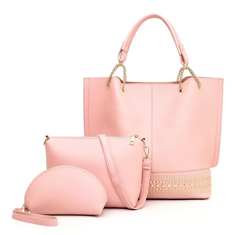 Women Shoulder Bag 3pcs/Set High Quality Ladies Handbags Female PU Leather Composite Bag with Wallet
Women Shoulder Bag 3pcs/Set High Quality Ladies Handbags Female PU Leather Composite Bag with Wallet