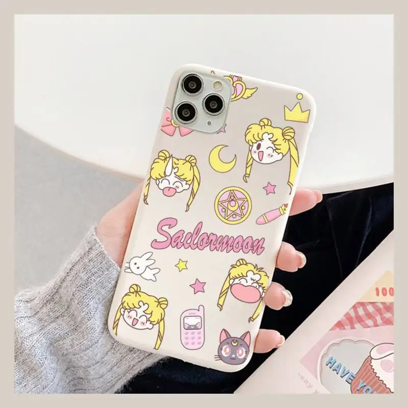 BANDAI Sailor Moon Phone Case for iPhone 11 12 13 Mini Pro Xs Max 8 7 6 6S Plus X XR Solid Candy Color Case
BANDAI Sailor Moon Phone Case for iPhone 11 12 13 Mini Pro Xs Max 8 7 6 6S Plus X XR Solid Candy Color Case