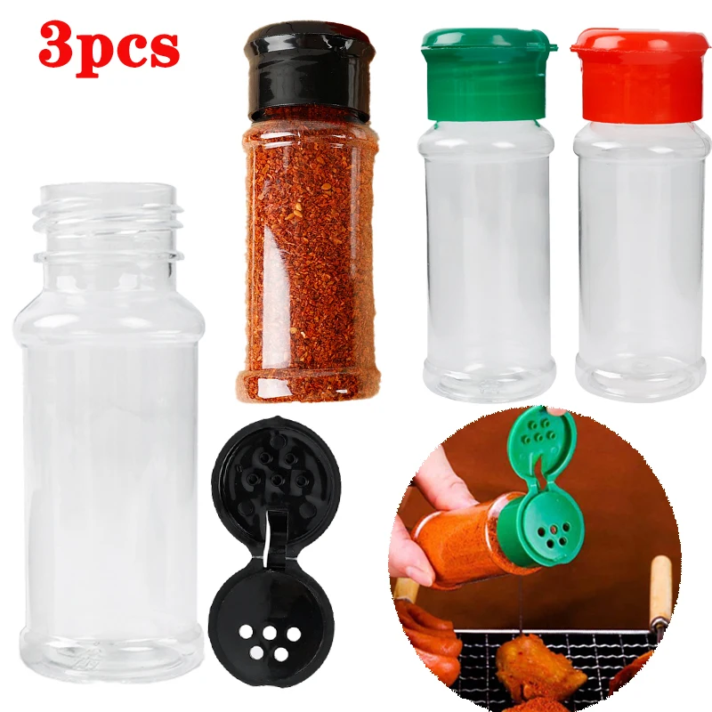 Plastic Kitchen Pepper Shakers Jar Portable Seasoning Bottle Condiment 3pcs Spice Container Salt Vinegar Camping Seasoning
Plastic Kitchen Pepper Shakers Jar Portable Seasoning Bottle Condiment 3pcs Spice Container Salt Vinegar Camping Seasoning