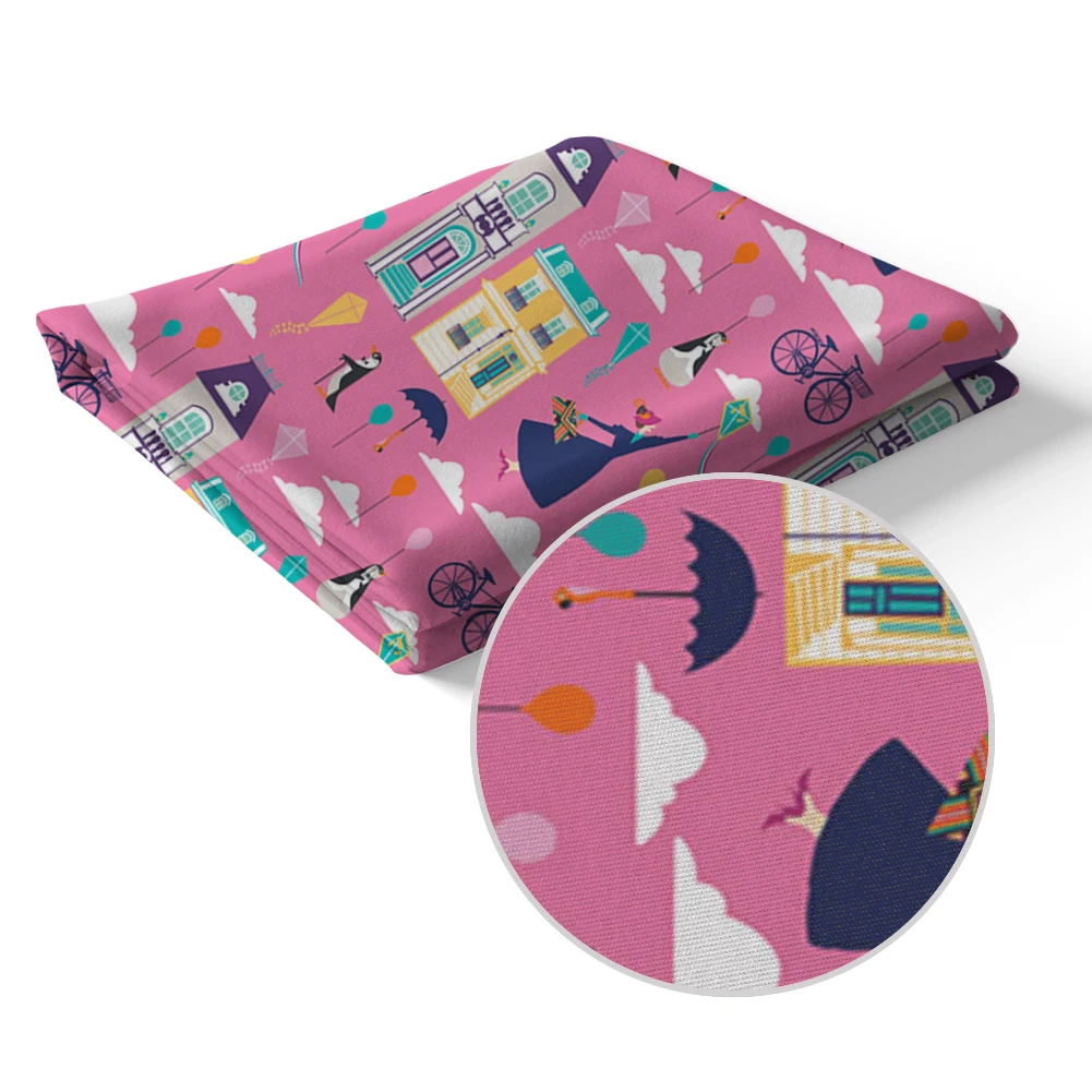 Disney Fabric Peach Skin Mary Poppins Print Microfiber Fabric for DIY Materials Pocket Fabric
Disney Fabric Peach Skin Mary Poppins Print Microfiber Fabric for DIY Materials Pocket Fabric
