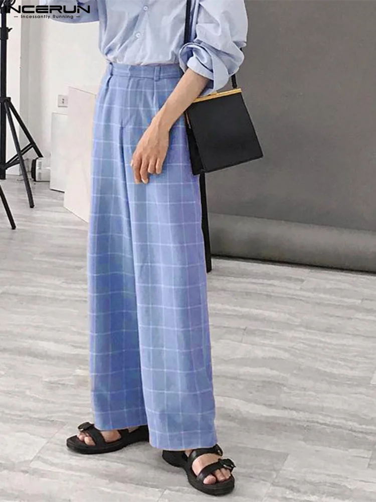 INCERUN Casual Simple Style New Men's Long Pants Fashion High Waist Plaid Pantalons Stylish Male All-match Simple Trouser S-5XL 
INCERUN Casual Simple Style New Men's Long Pants Fashion High Waist Plaid Pantalons Stylish Male All-match Simple Trouser S-5XL