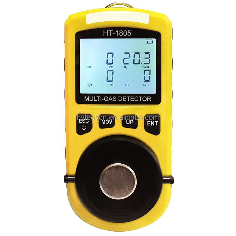 

HT-1805 4 In 1 Gas Analyzer Detector Portable O2 CO H2S LEL Tester Toxic portable multi gas detector