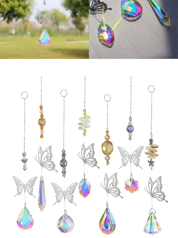 Crystal Wind Chime Moon Sun Catcher Diamond Butterfly Pendant Rainbow Chaser Hanging Drop Home Garden Decor Windchime
Crystal Wind Chime Moon Sun Catcher Diamond Butterfly Pendant Rainbow Chaser Hanging Drop Home Garden Decor Windchime