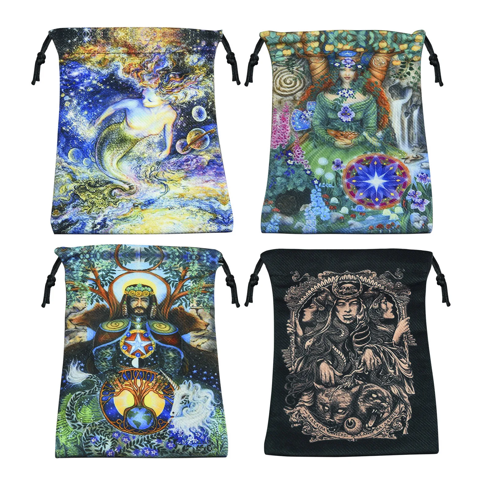 Бархатная сумка для хранения карт Tarot, двусторонняя сумка на шнурке с принтом, сумка на шнурке, идеальный размер для Tarot
Бархатная сумка для хранения карт Tarot, двусторонняя сумка на шнурке с принтом, сумка на шнурке, идеальный размер для Tarot