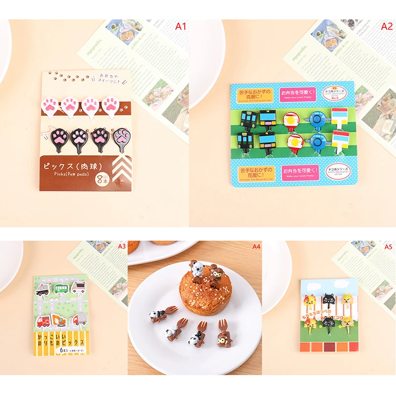6/8/10pcs Animal Vehicle Fruit Fork Mini Cartoon Children Snack Cake Dessert Pick Toothpick Bento Lunches Party Decoration
6/8/10pcs Animal Vehicle Fruit Fork Mini Cartoon Children Snack Cake Dessert Pick Toothpick Bento Lunches Party Decoration