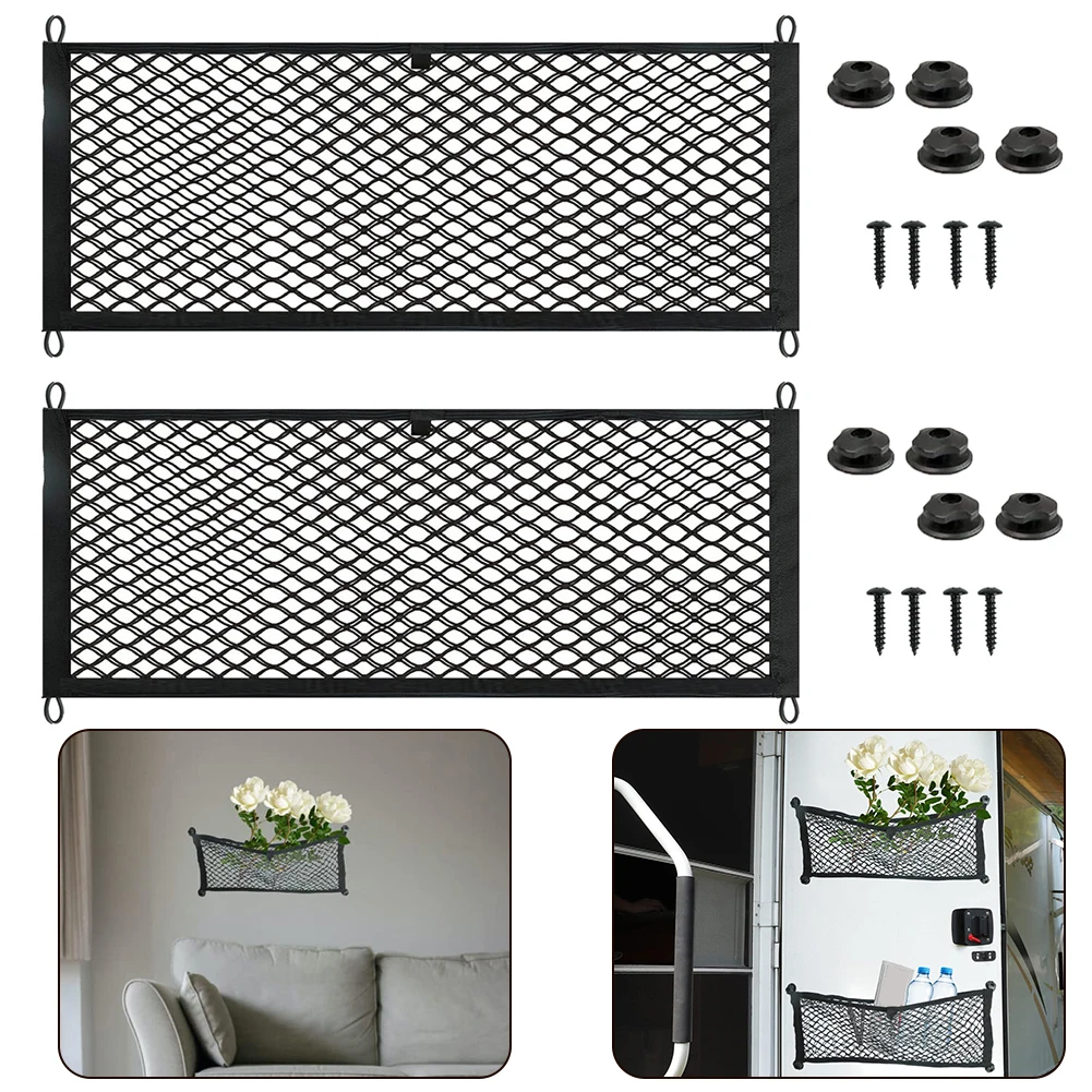 2PCS Universal Car Rear Trunk Storage Net Seat Elastic String Mesh Organizer Storage Bag Pocket Cage Stowing Tidying
2PCS Universal Car Rear Trunk Storage Net Seat Elastic String Mesh Organizer Storage Bag Pocket Cage Stowing Tidying