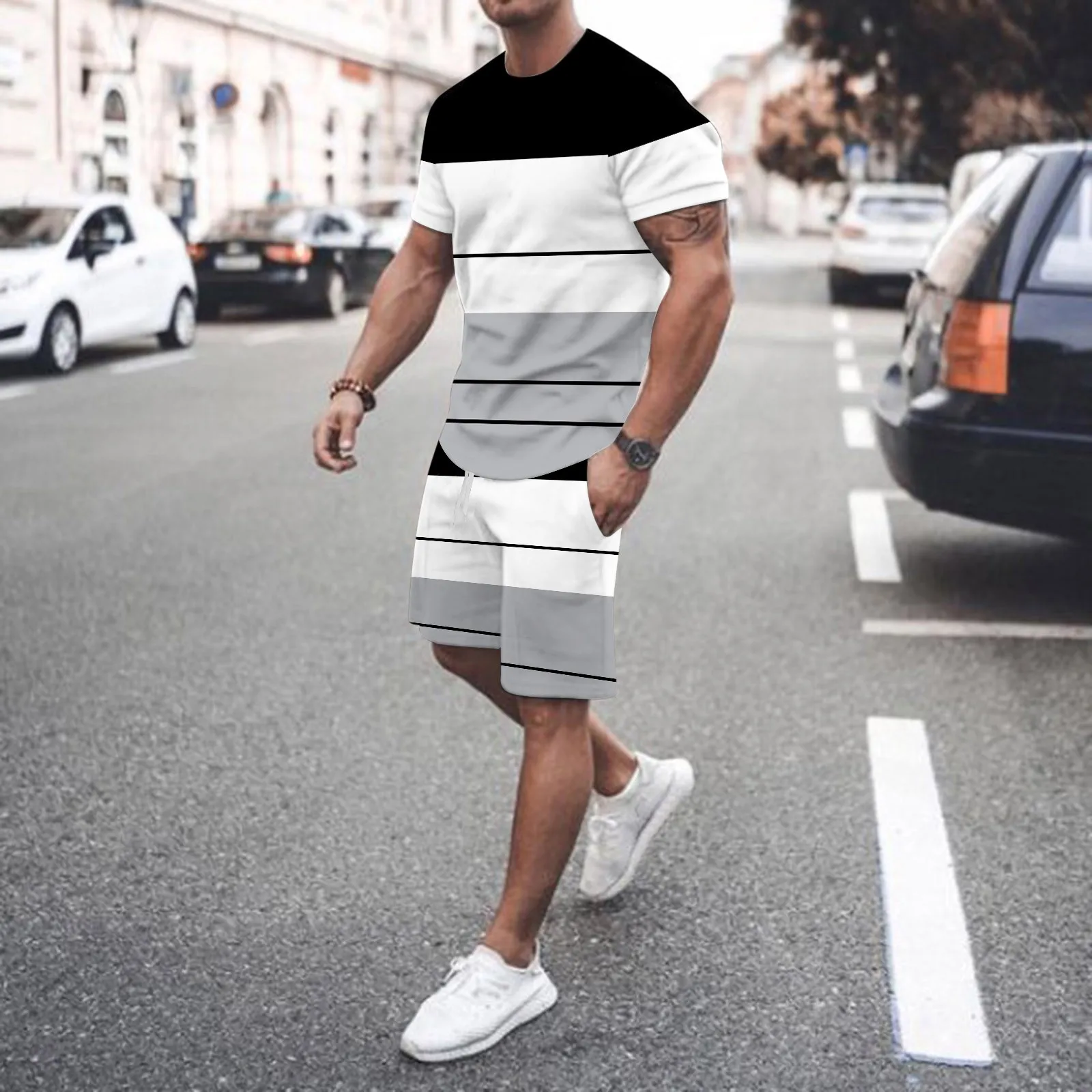 New Men Suit Fashion 2-piece Set Men Street Short Shirts Shorts Pants Casual Oversized Comfortable Clothes Jogging Training Set
New Men Suit Fashion 2-piece Set Men Street Short Shirts Shorts Pants Casual Oversized Comfortable Clothes Jogging Training Set