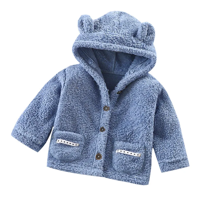 2022 Winter Children Plush Coat Boys Girls Cute Ears Hooded Cardigan Jacket 1-8Year Kids Plush Thickened Outerwear
2022 Winter Children Plush Coat Boys Girls Cute Ears Hooded Cardigan Jacket 1-8Year Kids Plush Thickened Outerwear