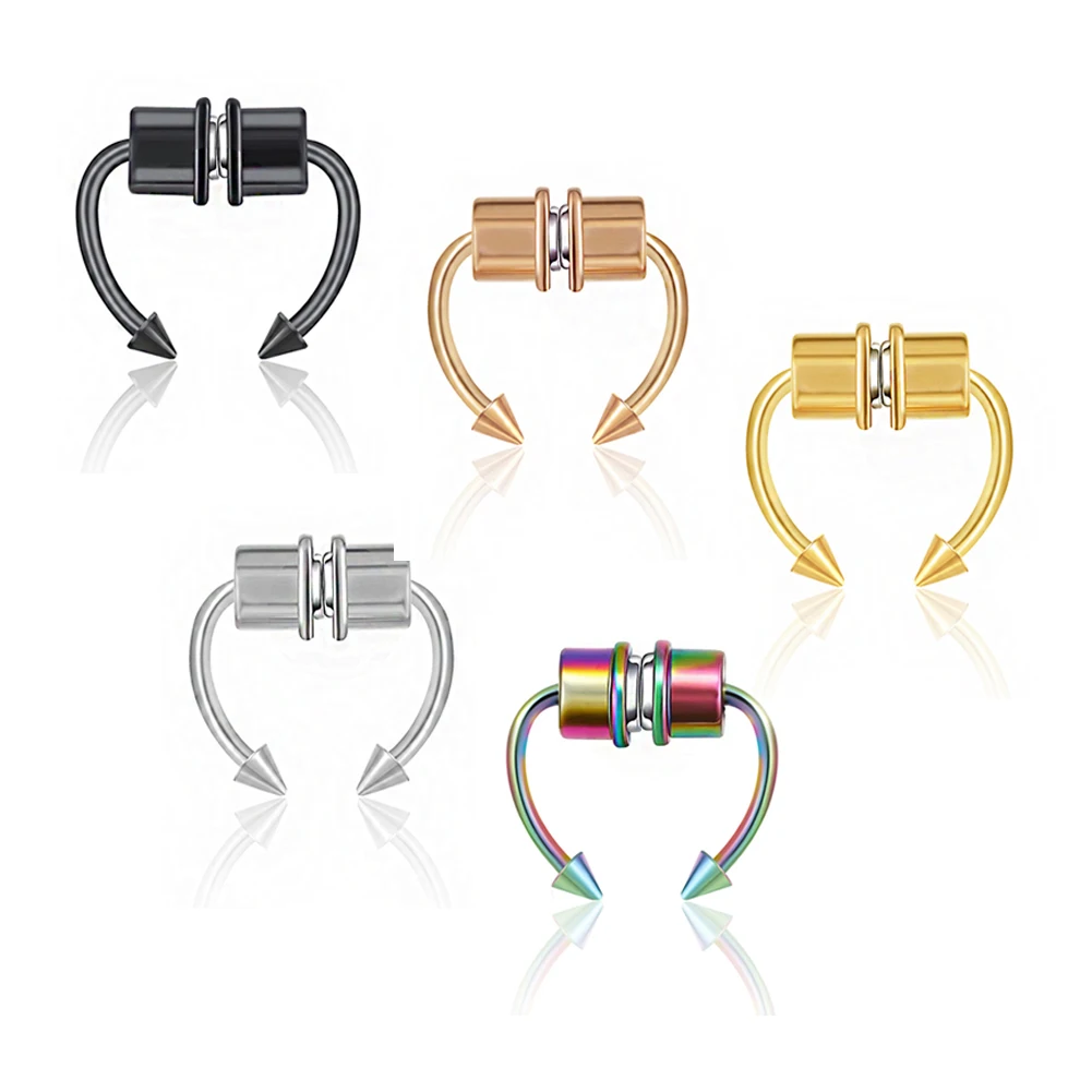 Septum Piercing Magnet Septum Nose Clip Ring Fake And Men Nose Magnetic Circular For Jewelry Stainless Steel WomenBody Piercing
Septum Piercing Magnet Septum Nose Clip Ring Fake And Men Nose Magnetic Circular For Jewelry Stainless Steel WomenBody Piercing