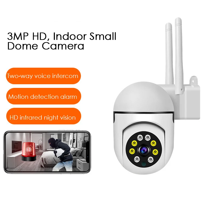2MP PTZ WiFi Camera Outdoor Waterproof CCTV Smart Home Indoor IP Camera IR Night Vision Auto Tracking 1080P Surveillance Camera
2MP PTZ WiFi Camera Outdoor Waterproof CCTV Smart Home Indoor IP Camera IR Night Vision Auto Tracking 1080P Surveillance Camera