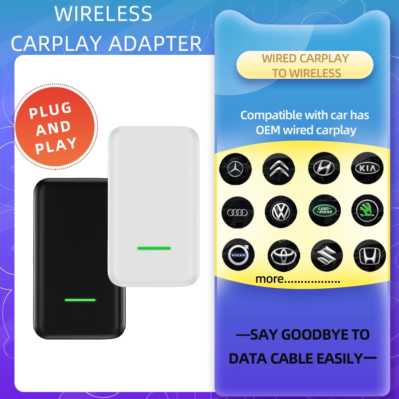 wireless carplay dongle for car with OEM wired carplay convert to wireless carplay Android auto carplay kit for Toyota BMW
wireless carplay dongle for car with OEM wired carplay convert to wireless carplay Android auto carplay kit for Toyota BMW