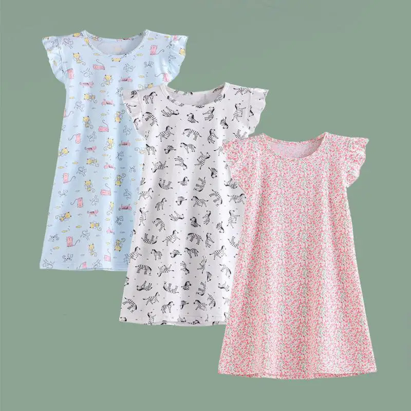 Kids Girls' Nightgown Summer Princess Short Sleeve Baby Dress Pajamas Cute Cartoon Toddler Home Wear Clothes Children Pajamas
Kids Girls' Nightgown Summer Princess Short Sleeve Baby Dress Pajamas Cute Cartoon Toddler Home Wear Clothes Children Pajamas