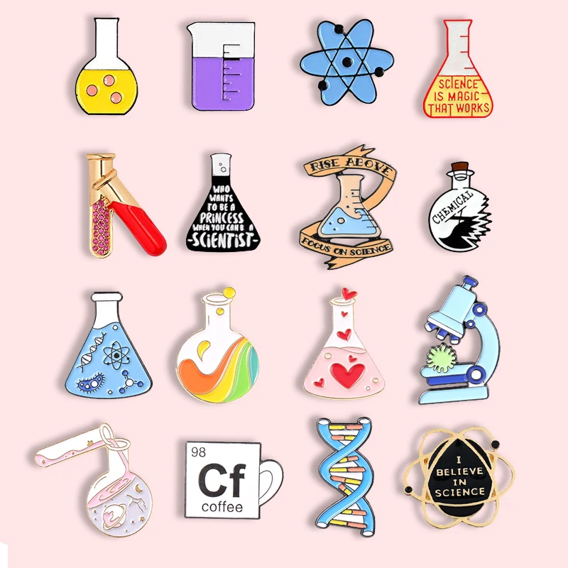 Chemical Molecular Model Metal Enamel Brooch Test Tube Beaker Badge Pin Trendy Scientist Scholar Dress Backpack Jewelry Gift
Chemical Molecular Model Metal Enamel Brooch Test Tube Beaker Badge Pin Trendy Scientist Scholar Dress Backpack Jewelry Gift
