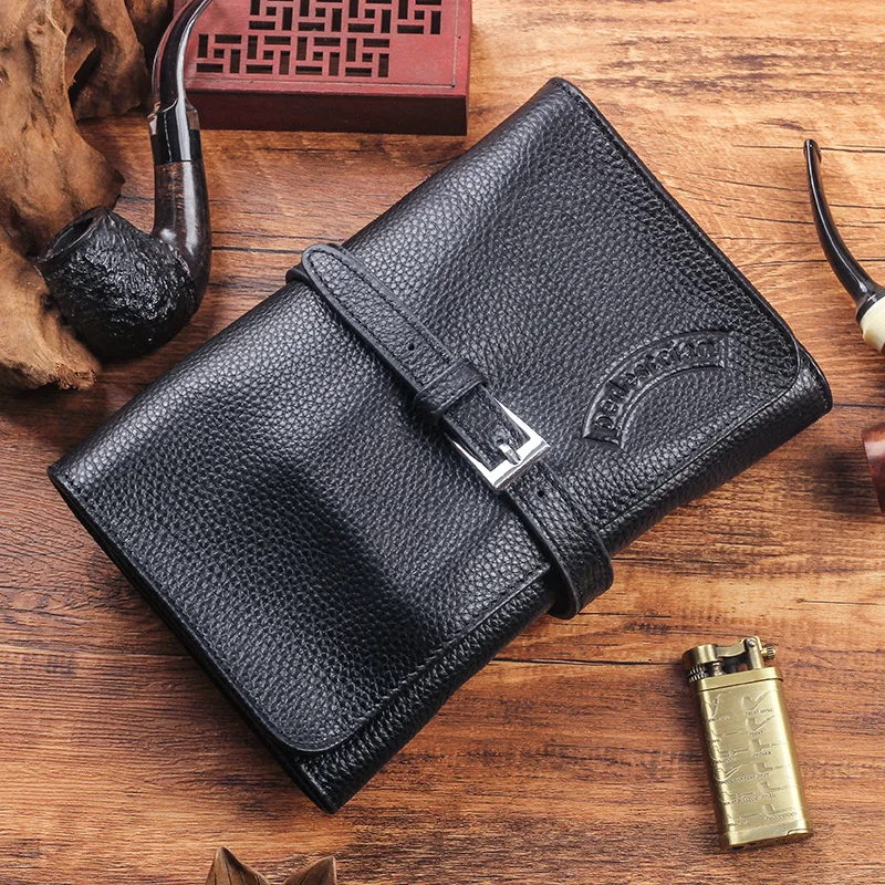First-layer Cowhide 4-pipe Bag Multi-function Pipe Large-capacity Clutch Bag Portable Pipe Accessories Sikarate Smoking Pack
First-layer Cowhide 4-pipe Bag Multi-function Pipe Large-capacity Clutch Bag Portable Pipe Accessories Sikarate Smoking Pack