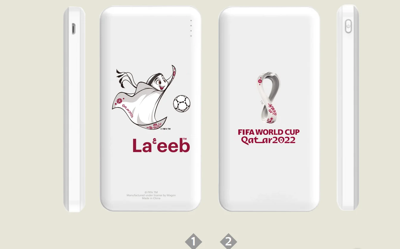 Official authentic 2022 Qatar world cup mascot fast charging power bank f22-pp-0001-fc
Official authentic 2022 Qatar world cup mascot fast charging power bank f22-pp-0001-fc