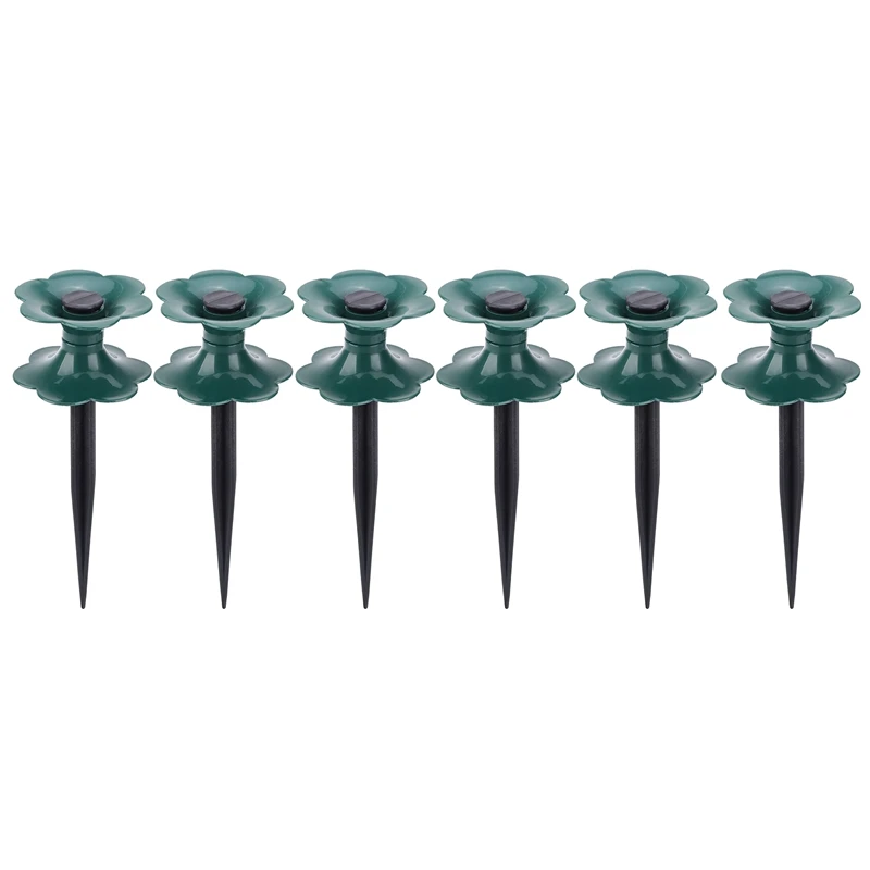 6 Pack Garden Hose Guide Spike,Duty Dark Green Spin Top, Keeps Garden Hose Out Of Flower Beds, For Plant Protection
6 Pack Garden Hose Guide Spike,Duty Dark Green Spin Top, Keeps Garden Hose Out Of Flower Beds, For Plant Protection