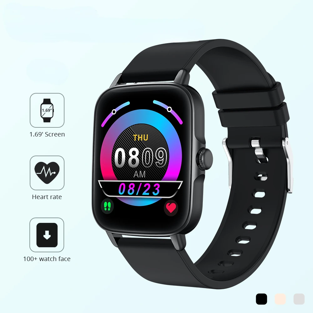2023 Smart Watch Men 1.69' Full Touch Screen Heart Rate IP67 Waterproof Women for Android iOS Phone Hot Sale
2023 Smart Watch Men 1.69' Full Touch Screen Heart Rate IP67 Waterproof Women for Android iOS Phone Hot Sale