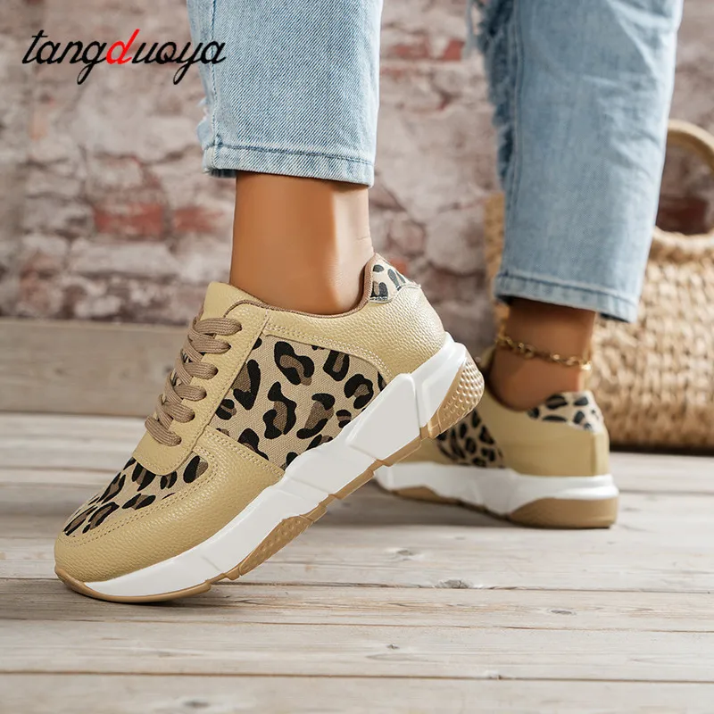 Leopard print Sneakers Women Shoes Lace Up Breathable Casual running shoes for women outdoor breathable Platform sports shoes
Leopard print Sneakers Women Shoes Lace Up Breathable Casual running shoes for women outdoor breathable Platform sports shoes