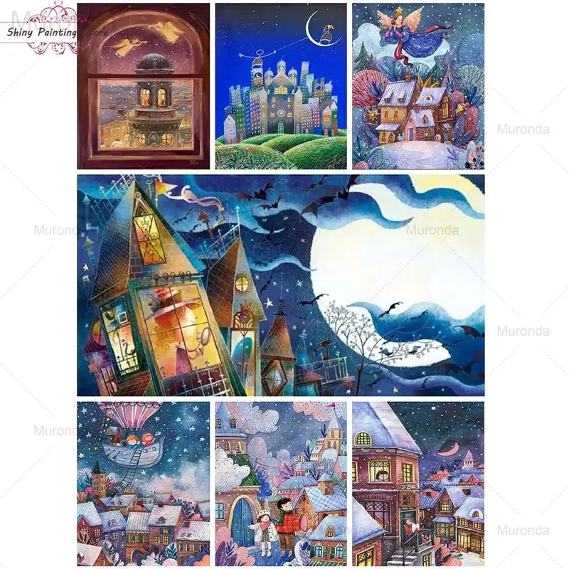 5D Full Square Round Diamond Painting Cartoon Fairy Tale Illustration Diamond Embroidery Cross Stitch Kit Gift Home Decoration
5D Full Square Round Diamond Painting Cartoon Fairy Tale Illustration Diamond Embroidery Cross Stitch Kit Gift Home Decoration