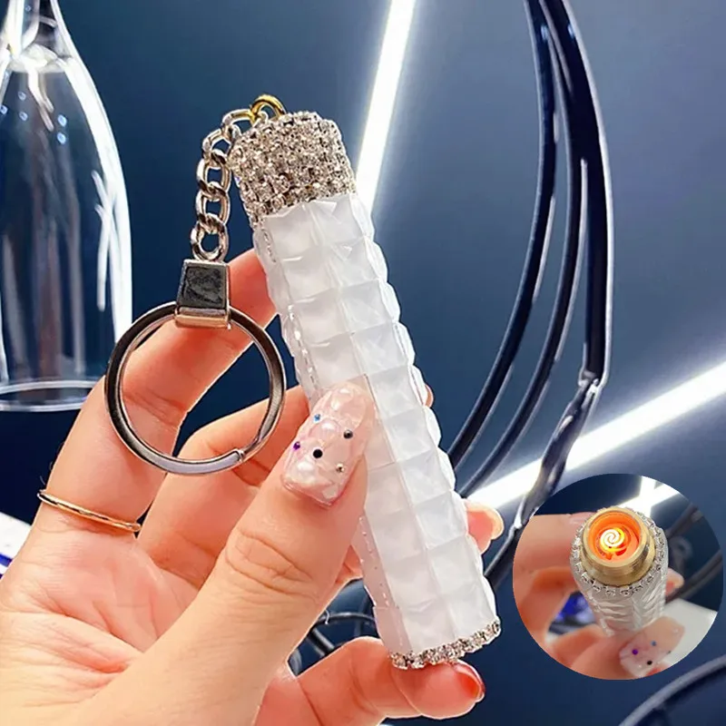 New Style Brass Usb Charging Blow Lighter Portable Keychain Cigarette Lighter Windproof Electric Lighter Smoking Accessories
New Style Brass Usb Charging Blow Lighter Portable Keychain Cigarette Lighter Windproof Electric Lighter Smoking Accessories