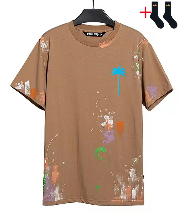 Palm Angels - Tie Dye for Men and Women couple , Casual Fashion, Round Neck, Short Sleeve T-shirt Boyfriend gift + send socks
Palm Angels - Tie Dye for Men and Women couple , Casual Fashion, Round Neck, Short Sleeve T-shirt Boyfriend gift + send socks