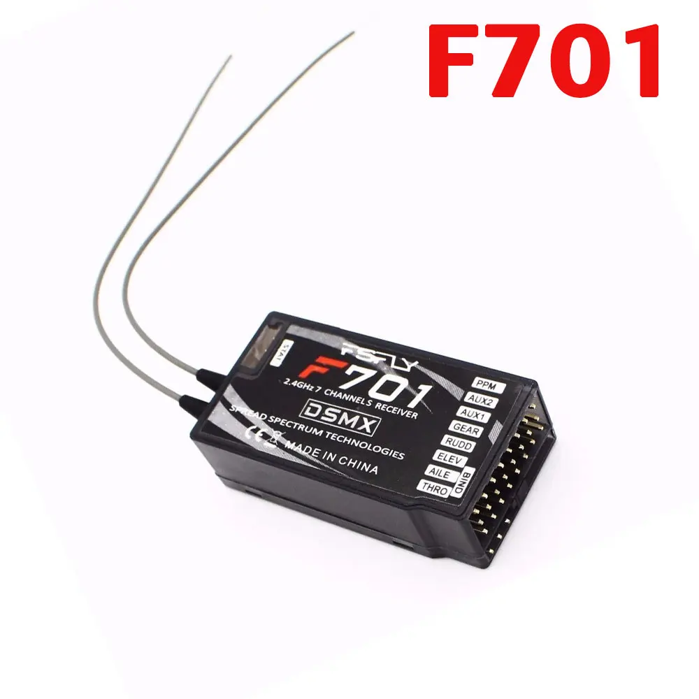 With PPM F701 2.4G 7Ch RC Receiver (Replace AR7000) For DX6I DX7 DX9 DSMX DSM2 Remote Control System
With PPM F701 2.4G 7Ch RC Receiver (Replace AR7000) For DX6I DX7 DX9 DSMX DSM2 Remote Control System