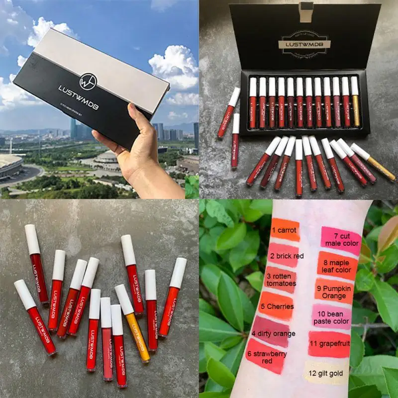 12 Color Makeup Lipstick Waterproof Not Easy To Dip Cup Matte Liquid Lipstick Velvet Matt Lip Gloss Bare Glaze Lip Makeup
12 Color Makeup Lipstick Waterproof Not Easy To Dip Cup Matte Liquid Lipstick Velvet Matt Lip Gloss Bare Glaze Lip Makeup