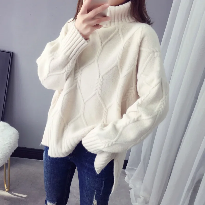 women's turtleneck sweater loose inner top pullover knitted sweater long sleeve women one
women's turtleneck sweater loose inner top pullover knitted sweater long sleeve women one