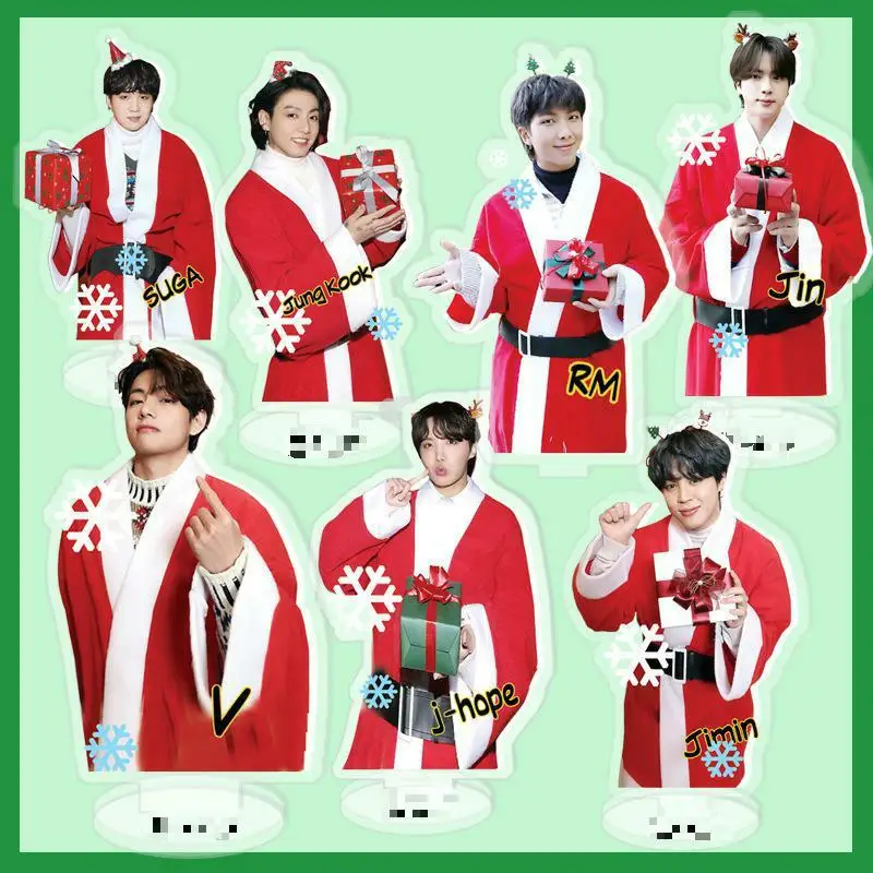 KPOP Bangtan Boys 2022 Happy Holidays Height 10cm Acrylic Doll Model Desktop Decoration Cosplay gift JIMIN SUGA JK V collection
KPOP Bangtan Boys 2022 Happy Holidays Height 10cm Acrylic Doll Model Desktop Decoration Cosplay gift JIMIN SUGA JK V collection