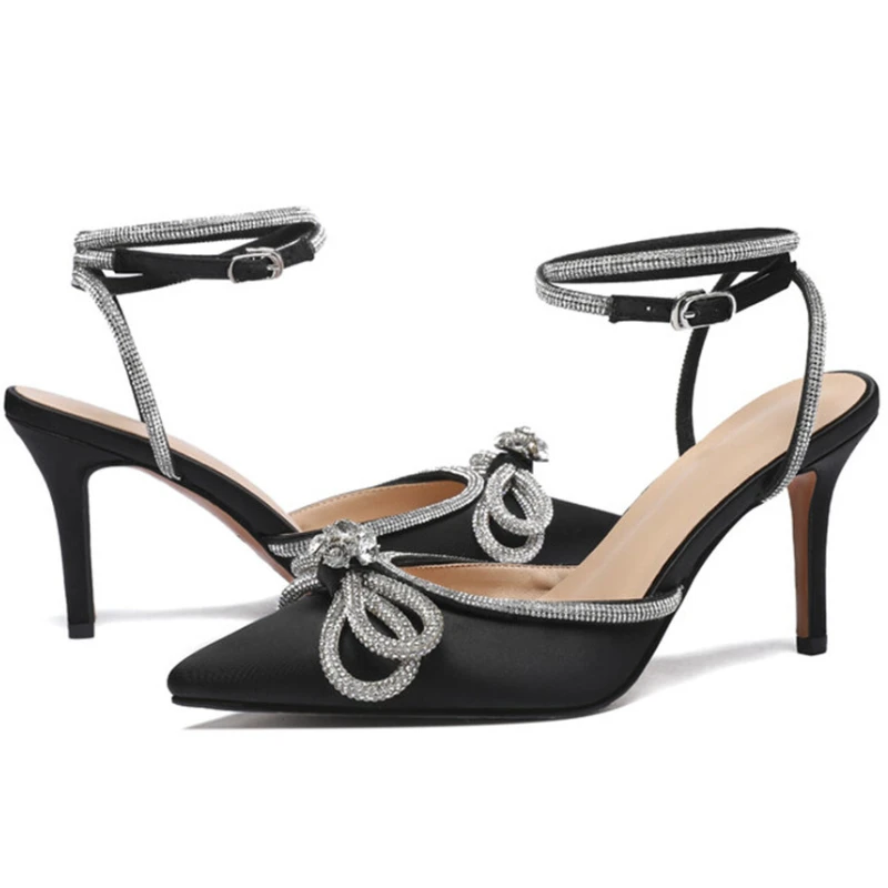 Girls' High Heels 2022 New Silk Women's Sandals Rhinestone Bow Pointed Sequin High Heels Party Wedding Shoes Summer High Heels
Girls' High Heels 2022 New Silk Women's Sandals Rhinestone Bow Pointed Sequin High Heels Party Wedding Shoes Summer High Heels