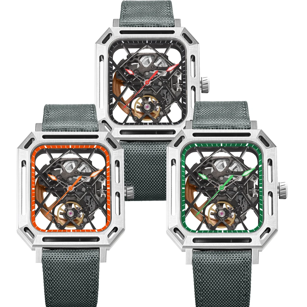 Dress Sport Tourbillon Hollow Mechanical Square Watch Male Skeleton Stainless Steel Wristwatch Relogio Masculi Glass Back
Dress Sport Tourbillon Hollow Mechanical Square Watch Male Skeleton Stainless Steel Wristwatch Relogio Masculi Glass Back