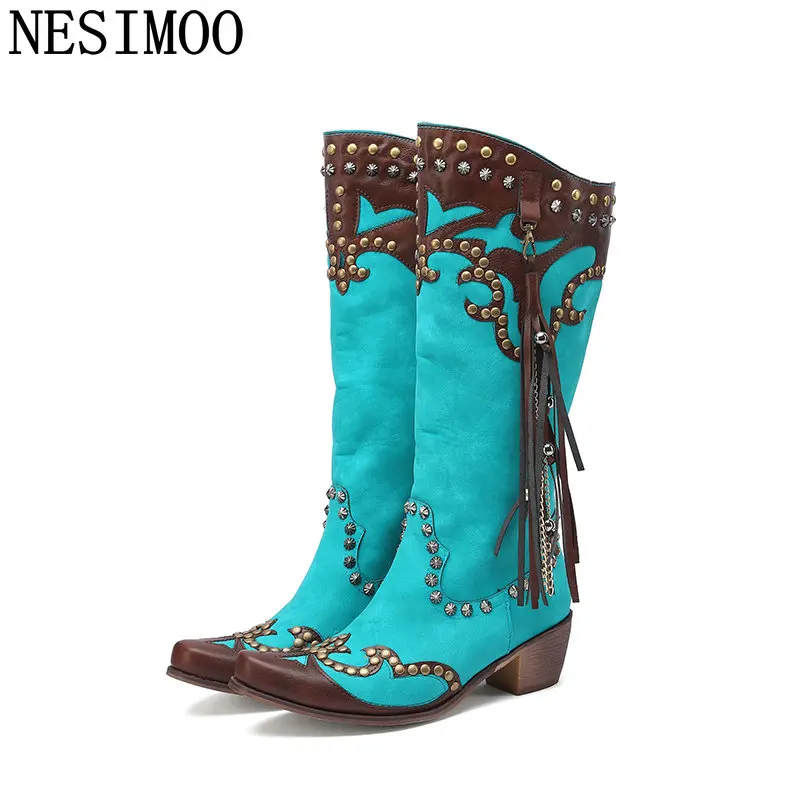NESIMOO 2022 Knee High Boots Winter Square Med Heel Fashion Women Shoes Rivet Round Toe Zipper Casual Female Boots Size 35-43
NESIMOO 2022 Knee High Boots Winter Square Med Heel Fashion Women Shoes Rivet Round Toe Zipper Casual Female Boots Size 35-43