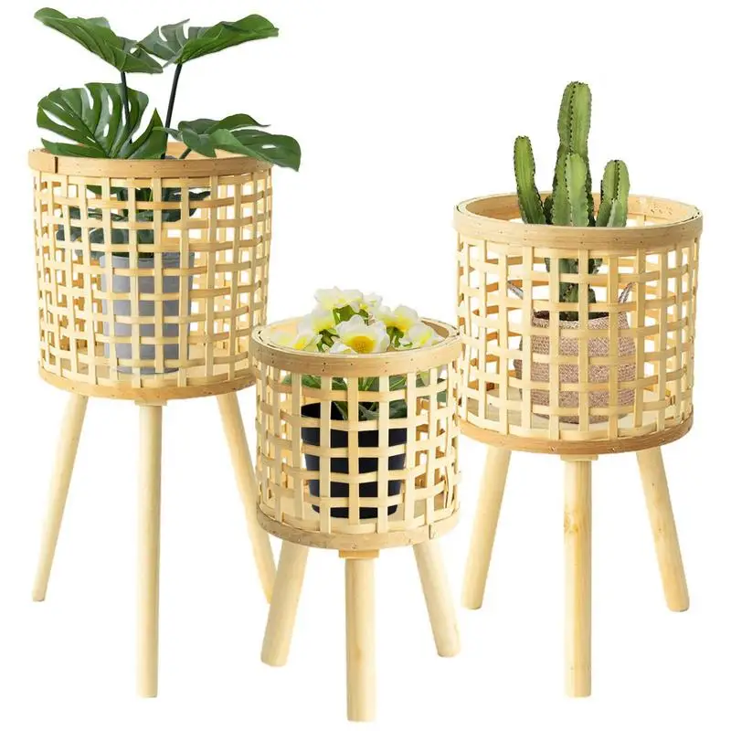 Plant Holders Indoor Stand Tall Wood Plant Stand For Indoor 3pcs House Plants Flower Holder Basket Planter Home Corner Balcony
Plant Holders Indoor Stand Tall Wood Plant Stand For Indoor 3pcs House Plants Flower Holder Basket Planter Home Corner Balcony