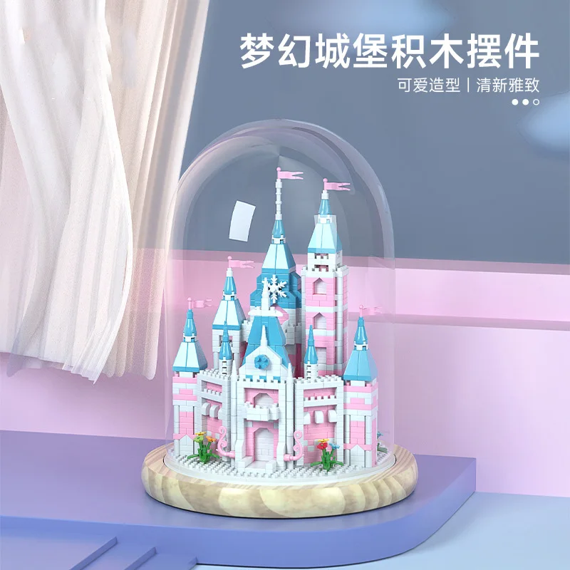 City Creativity Princess Girl Fantasy Crystal Castle Desktop Ornament Micro Building Blocks Bricks Toys Christmas Gifts
City Creativity Princess Girl Fantasy Crystal Castle Desktop Ornament Micro Building Blocks Bricks Toys Christmas Gifts
