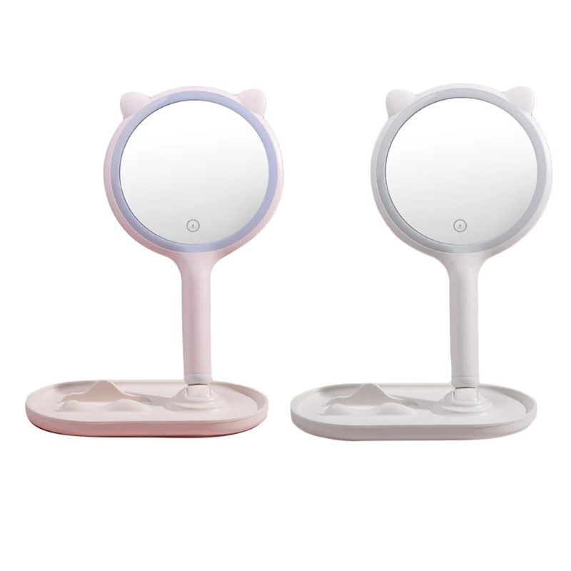 Makeup Desk Mirror with LED Lights 5X Magnifying Double-Side Mirror 3-Color Electrodeless Dimming Lighted Up Table Round Vanity
Makeup Desk Mirror with LED Lights 5X Magnifying Double-Side Mirror 3-Color Electrodeless Dimming Lighted Up Table Round Vanity