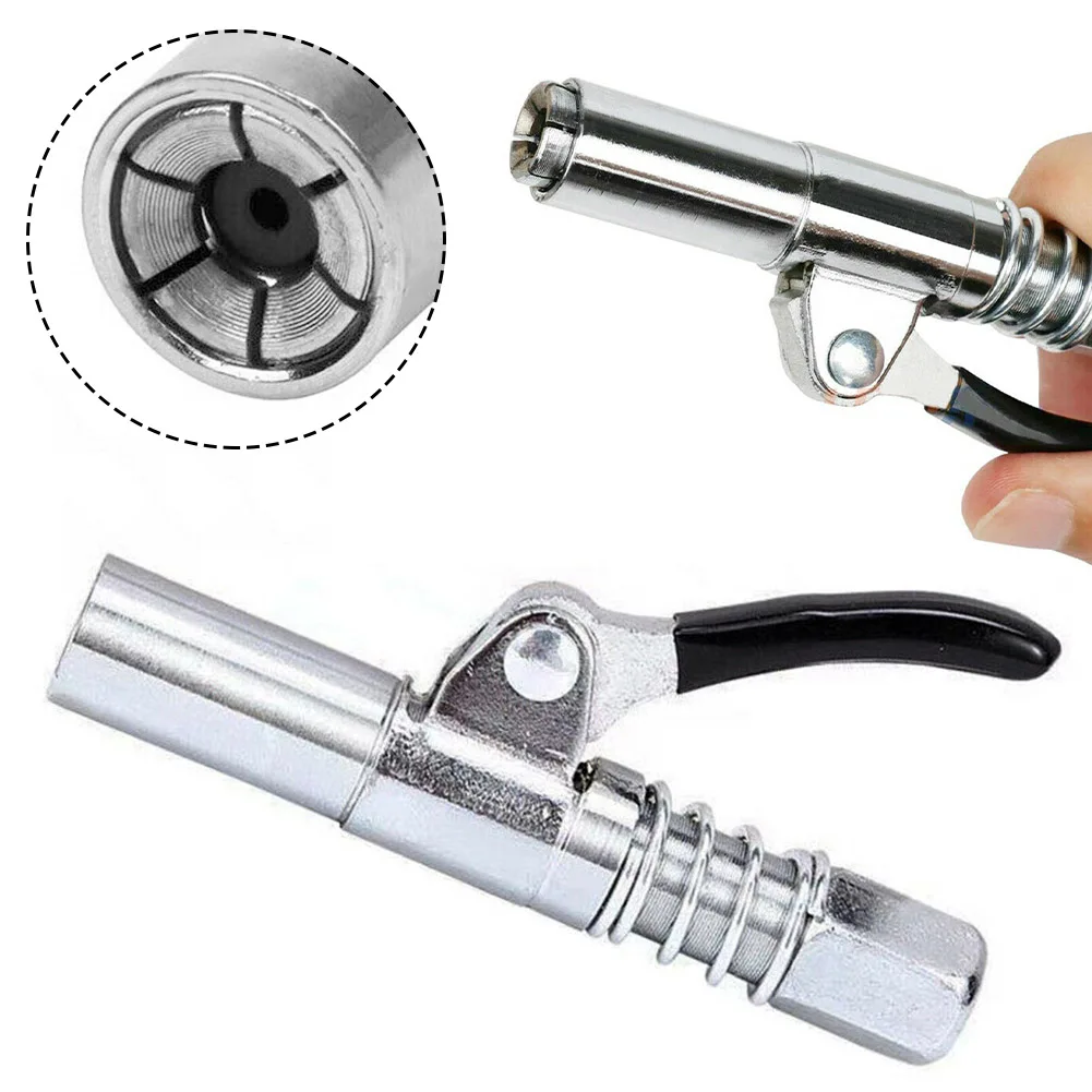 Grease Gun Grease Coupler For All Butter Machine -1/8 NPT Connectors Metal No Observation Silver 10000 Psi Double Handles
Grease Gun Grease Coupler For All Butter Machine -1/8 NPT Connectors Metal No Observation Silver 10000 Psi Double Handles