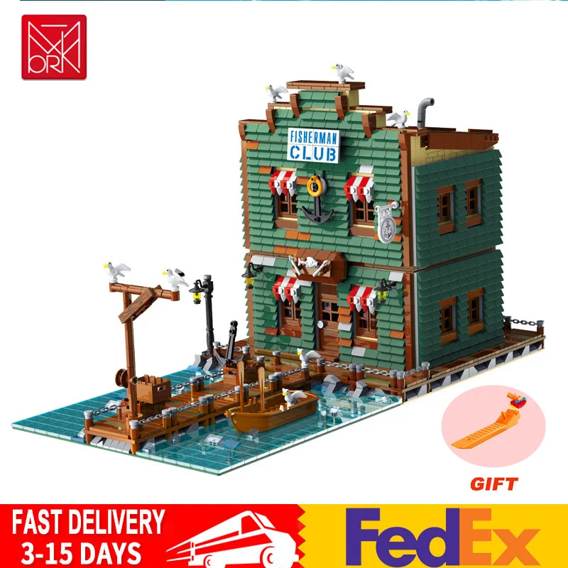 Compatible with Lego Sets House Street View City Architecture Model Fisherman Club Modular Building Blocks Toys children's Gifts
Compatible with Lego Sets House Street View City Architecture Model Fisherman Club Modular Building Blocks Toys children's Gifts