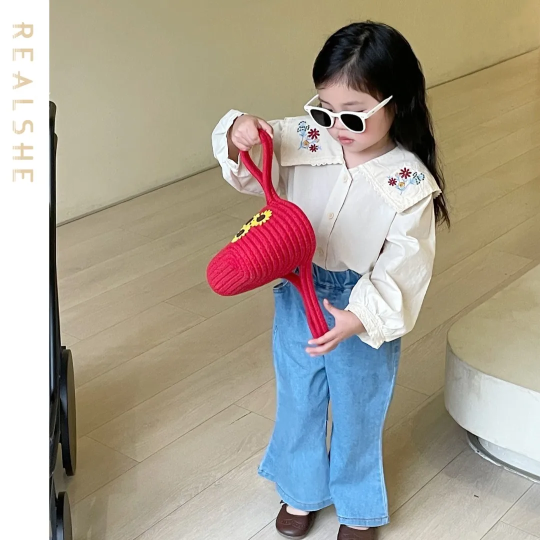 Fashion Kids Girls Denim Jeans Pants 2023 New Autumn Girls Trousers Solid Flare Pants Children All-matching Clothing
Fashion Kids Girls Denim Jeans Pants 2023 New Autumn Girls Trousers Solid Flare Pants Children All-matching Clothing