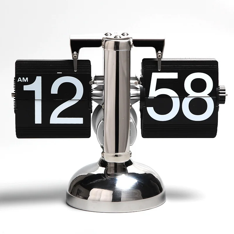 

Автоматические настольные часы с откидной крышкой в европейском стиле ретро скандинавский стиль механические часы с откидной крышкой бытовые простые настольные часы
