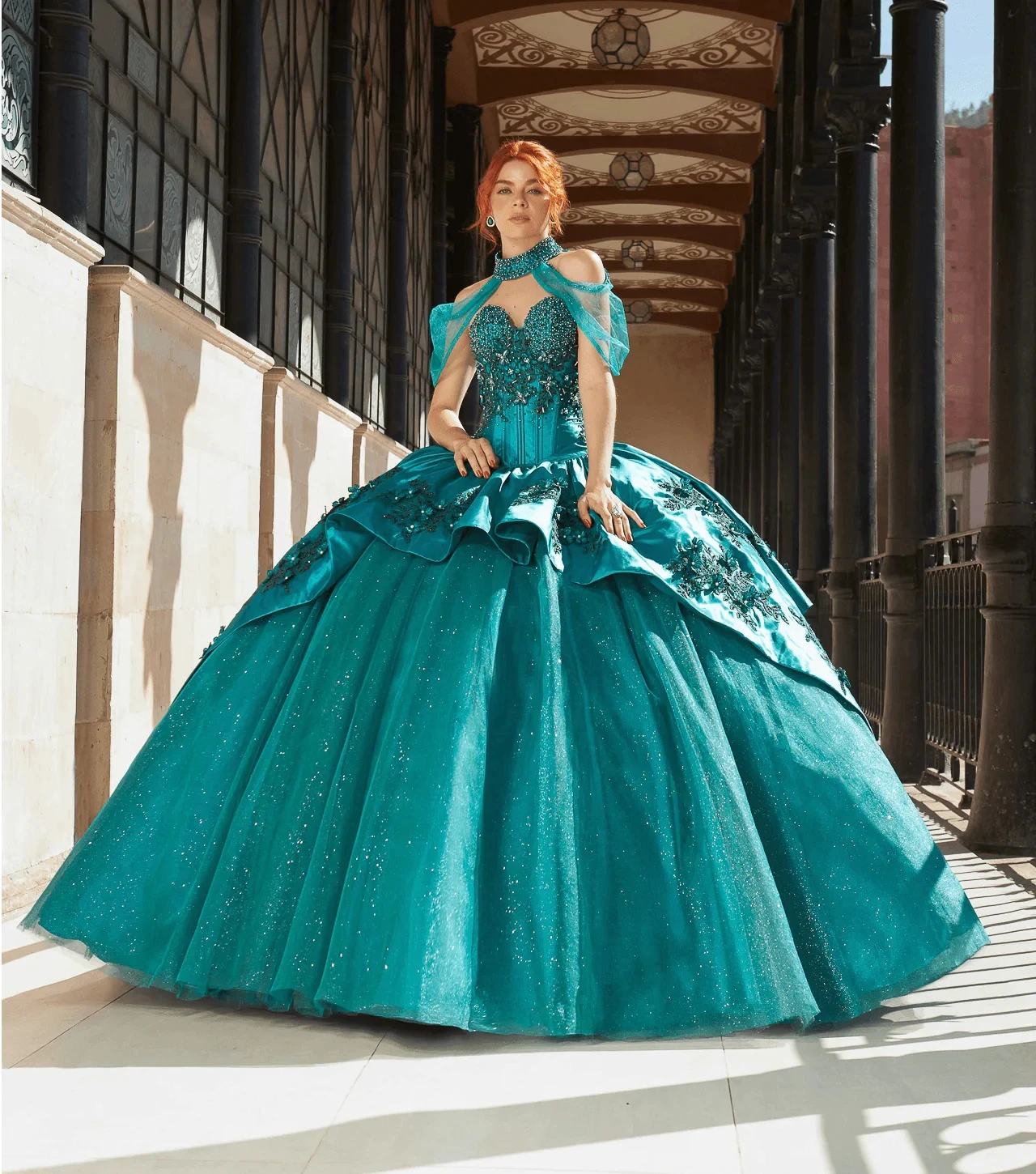 Teal Blue Charro Quinceanera Dresses Ball Gown Sweetheart Tulle Appliques Beaded Puffy Mexican Sweet 16 Dresses 15 Anos
Teal Blue Charro Quinceanera Dresses Ball Gown Sweetheart Tulle Appliques Beaded Puffy Mexican Sweet 16 Dresses 15 Anos
