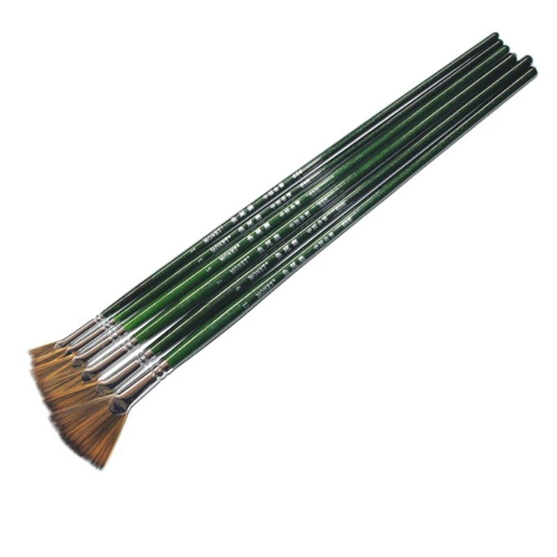 MONET 6Pcs/Set Nylon Brush Pen Set Fan Shape Gouache Art Supplies Painting Pen Oil Paint Brush Student Stationery
MONET 6Pcs/Set Nylon Brush Pen Set Fan Shape Gouache Art Supplies Painting Pen Oil Paint Brush Student Stationery