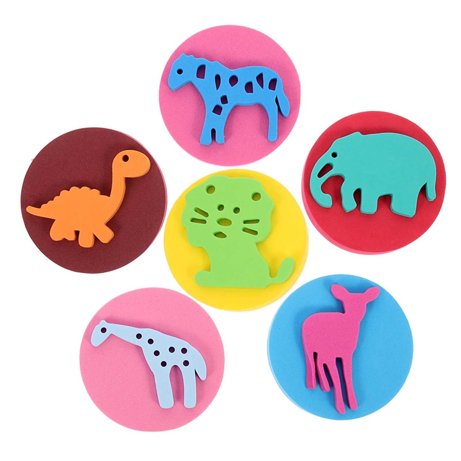 6 Pcs Eva Sponge Seal Cartoon Crafting Painting Foam Brush Block Children Blocks Seals Kids Suits
6 Pcs Eva Sponge Seal Cartoon Crafting Painting Foam Brush Block Children Blocks Seals Kids Suits