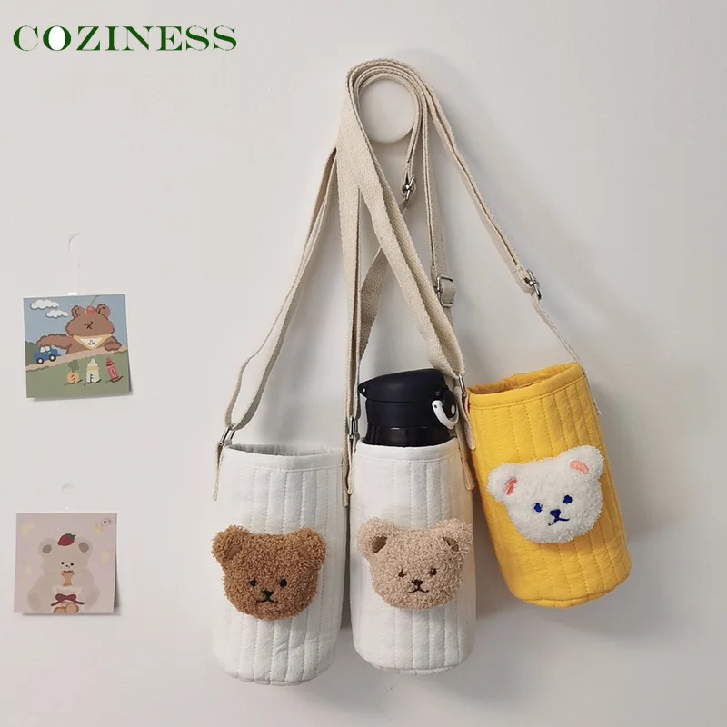 Сумка для мамы, стеганая хлопковая однотонная с милыми кукольными чашками, комплекты женской сумки с наплечным ремнем, термос, чашка, рюкзак для хранения 
Сумка для мамы, стеганая хлопковая однотонная с милыми кукольными чашками, комплекты женской сумки с наплечным ремнем, термос, чашка, рюкзак для хранения