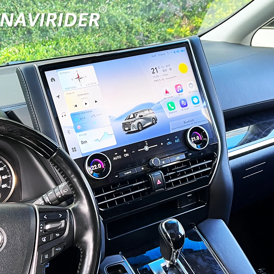 16,8 дюйма для Toyota Alphard Vellfire обновление 40 серии 2015-2023 автомобильный радиоприемник Navi GPS Android 13 авто мультимедийный плеер 4G Carplay
16,8 дюйма для Toyota Alphard Vellfire обновление 40 серии 2015-2023 автомобильный радиоприемник Navi GPS Android 13 авто мультимедийный плеер 4G Carplay